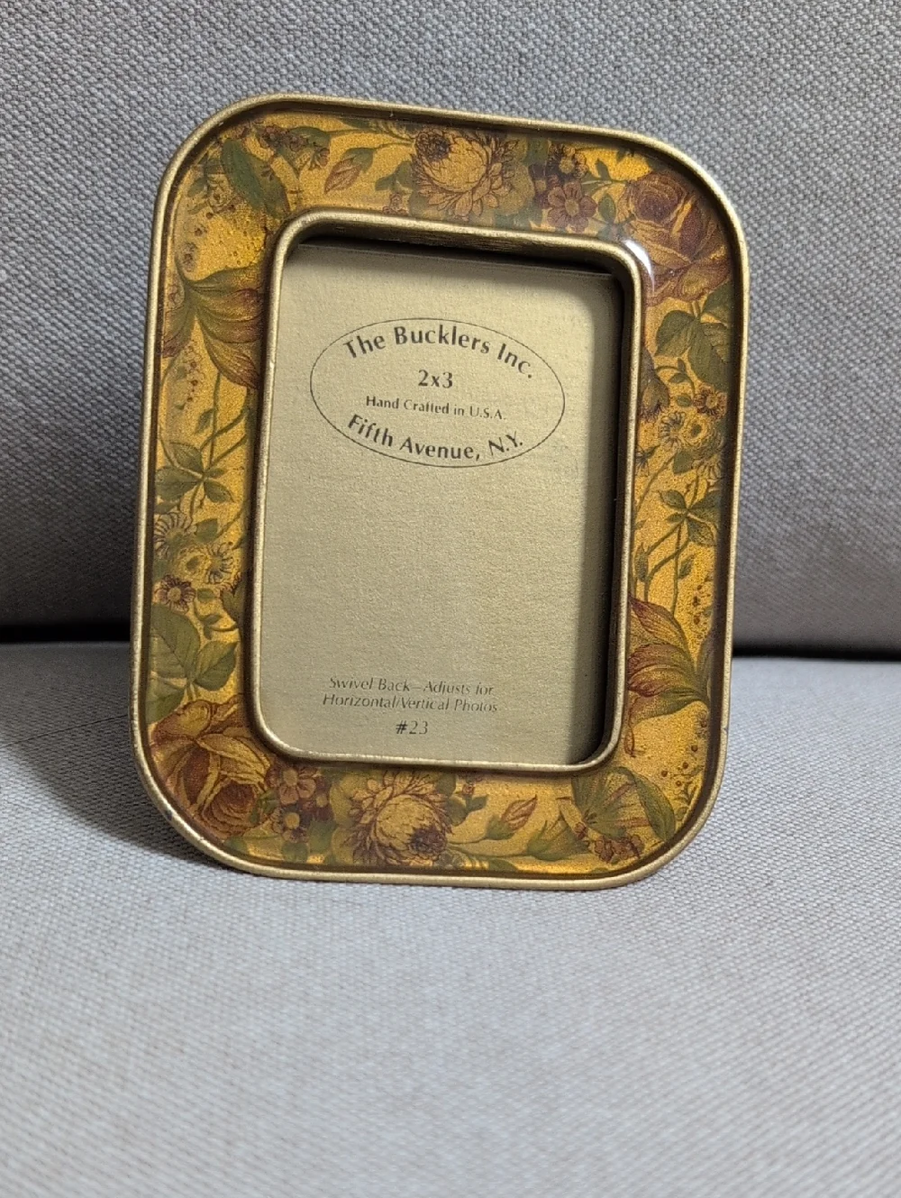 The Bucklers Gold Floral Picture Frame 2